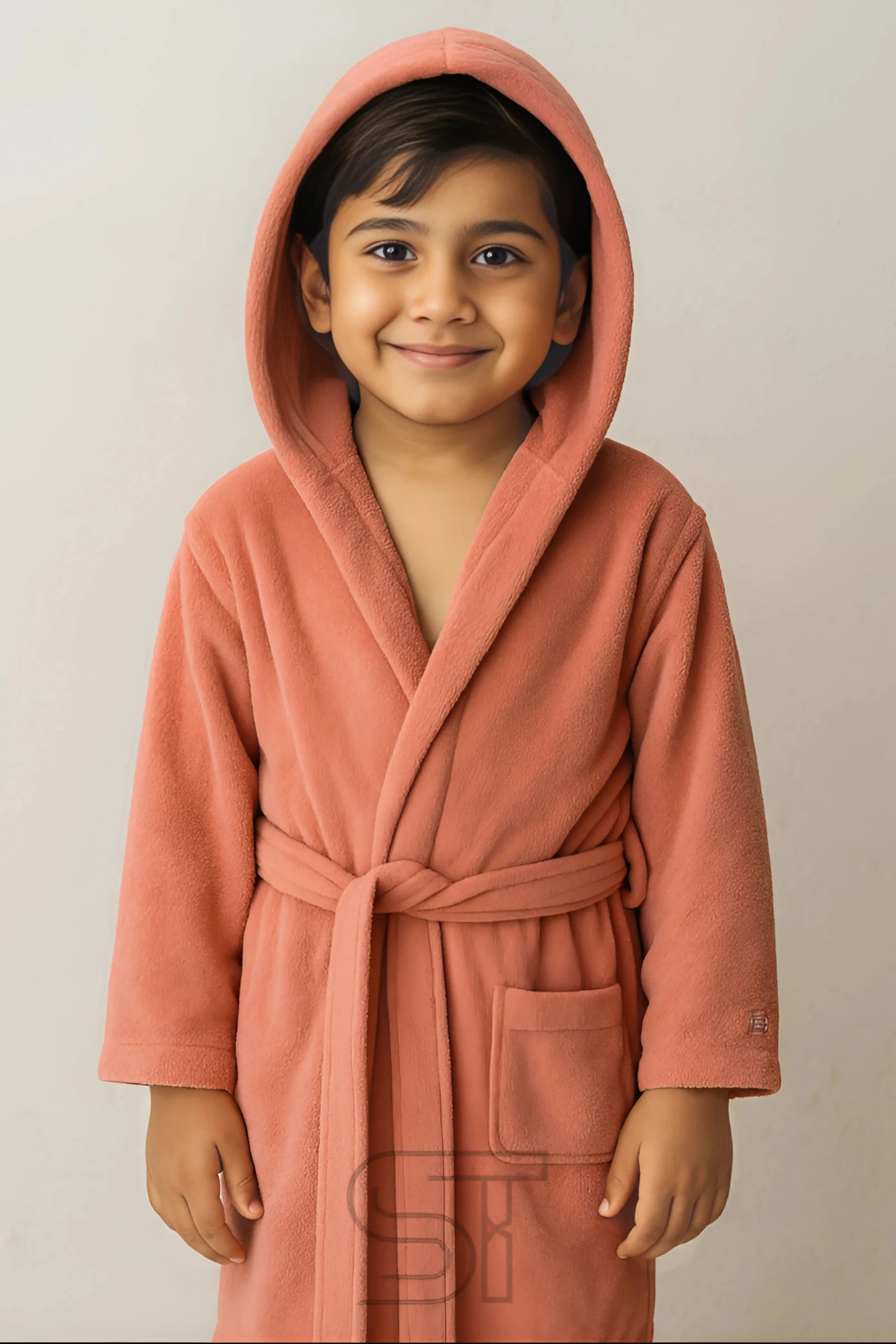 Kids Cotton Velvet Bathrobes