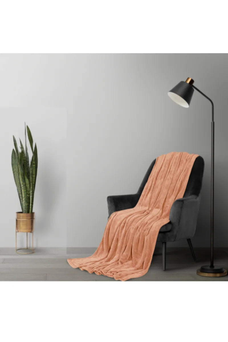 Elegant Embossed Blanket | Luxury Coral AC Fleece (Skin)