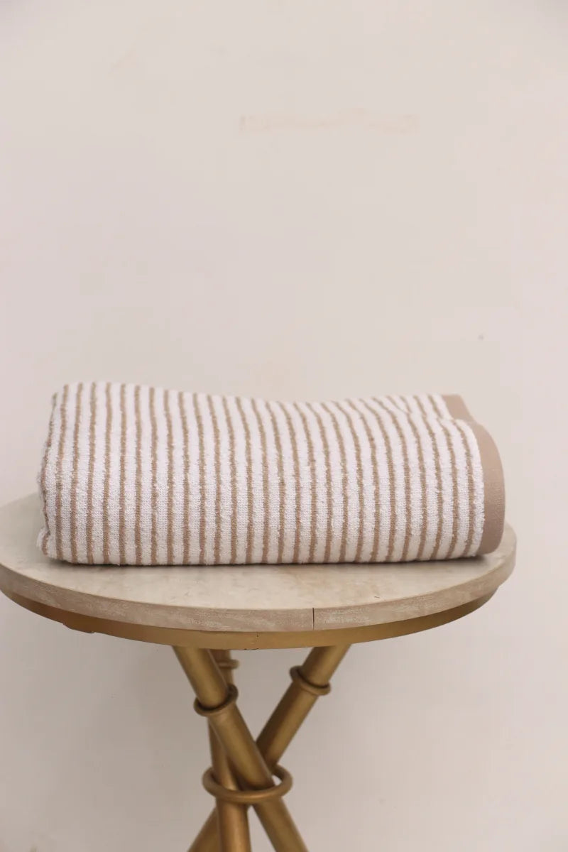 Premium Yarn Dyed Stripe Towels | Soft & Absorbent | 6 Colors Available
