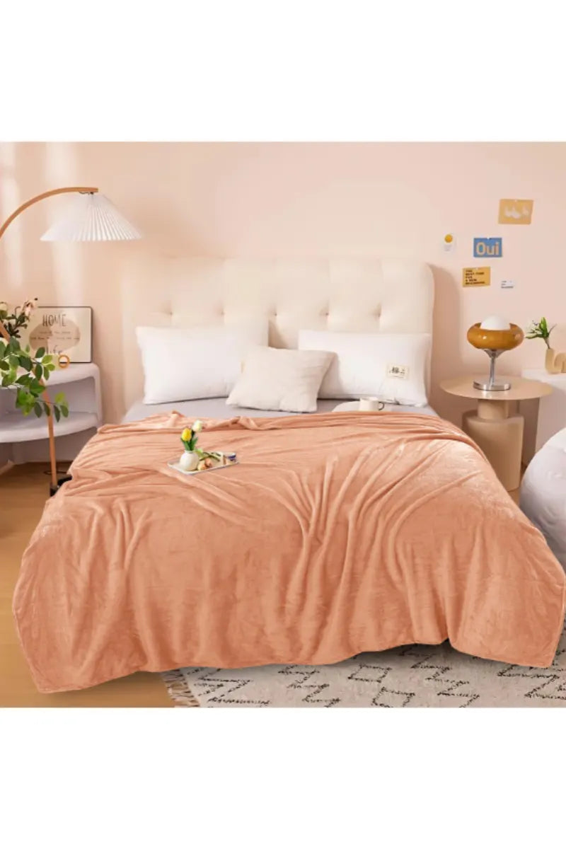 Elegant Embossed Blanket | Luxury Coral AC Fleece (Skin)