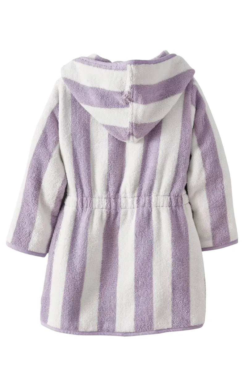 Striped Bathrobe for Children, Transat - striped pink