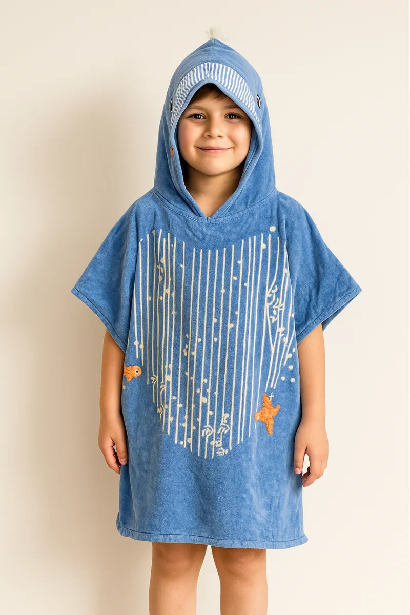 Hooded Kids Ponchu – Ultra Soft & Skin-Friendly for age 3 to 6 year