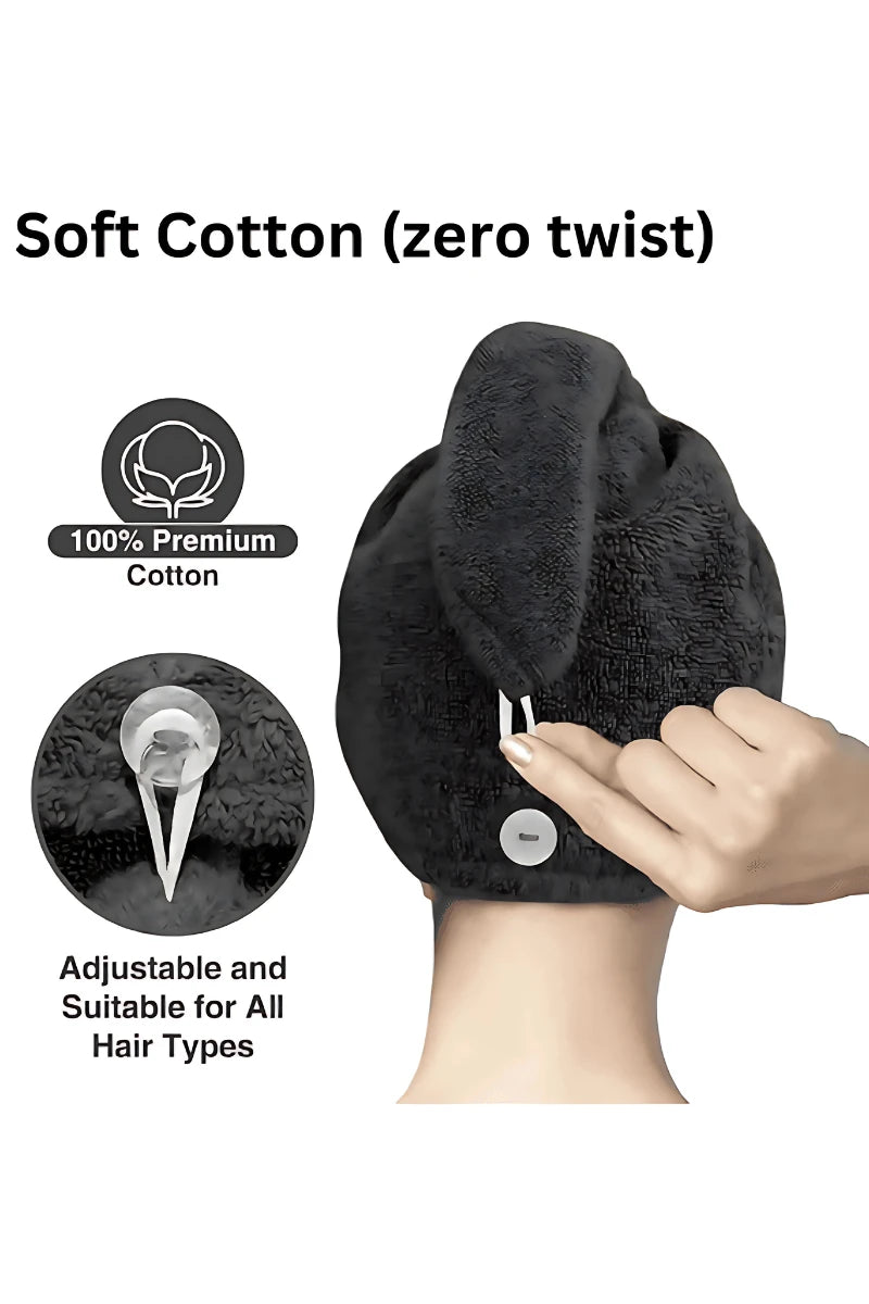 Quick Dry Turban Towel | Soft & Lightweight Hair Wrap