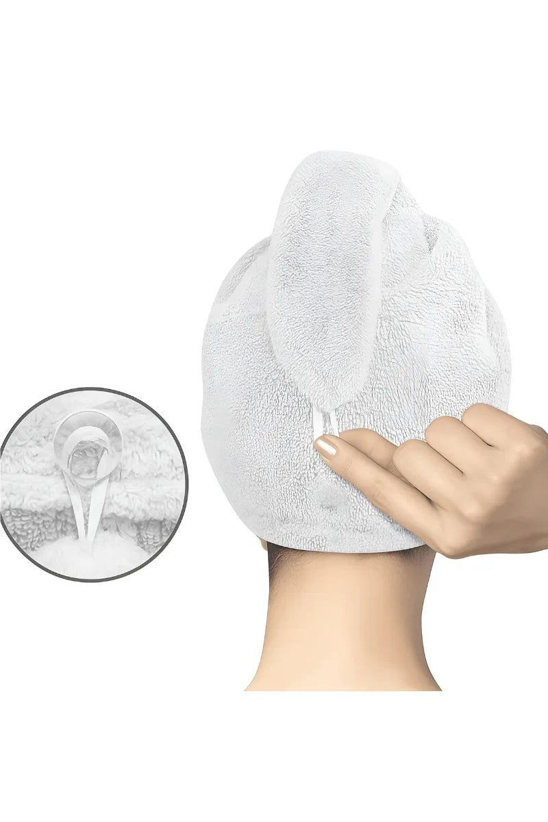 Luxury Microfiber Turban Towel | Fast Hair Drying & Comfortable Fit