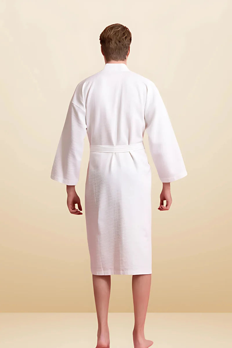 Luxurious White Bathrobe for Men