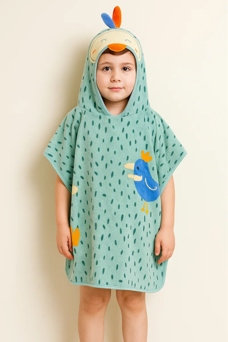 Cozy Cotton Kids Poncho – Soft & Absorbent
