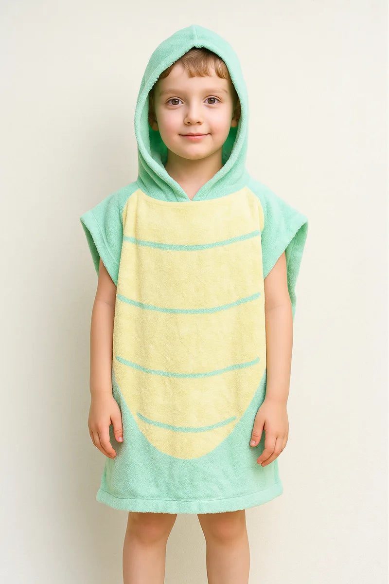 Premium Cotton Kids Ponchu – Quick Dry & Super Absorbent