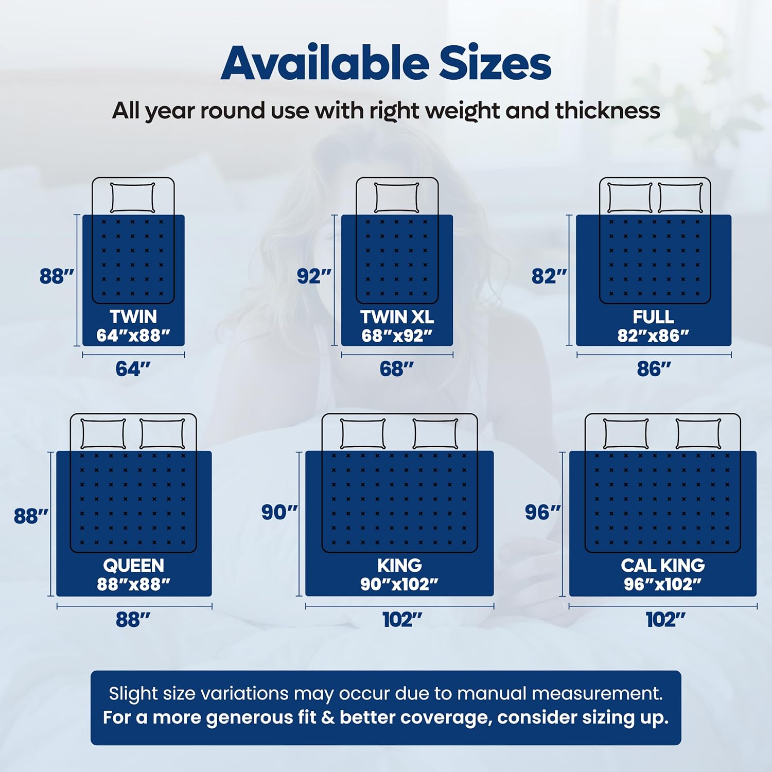 Soft White Quilted Comforter with Corner Tabs