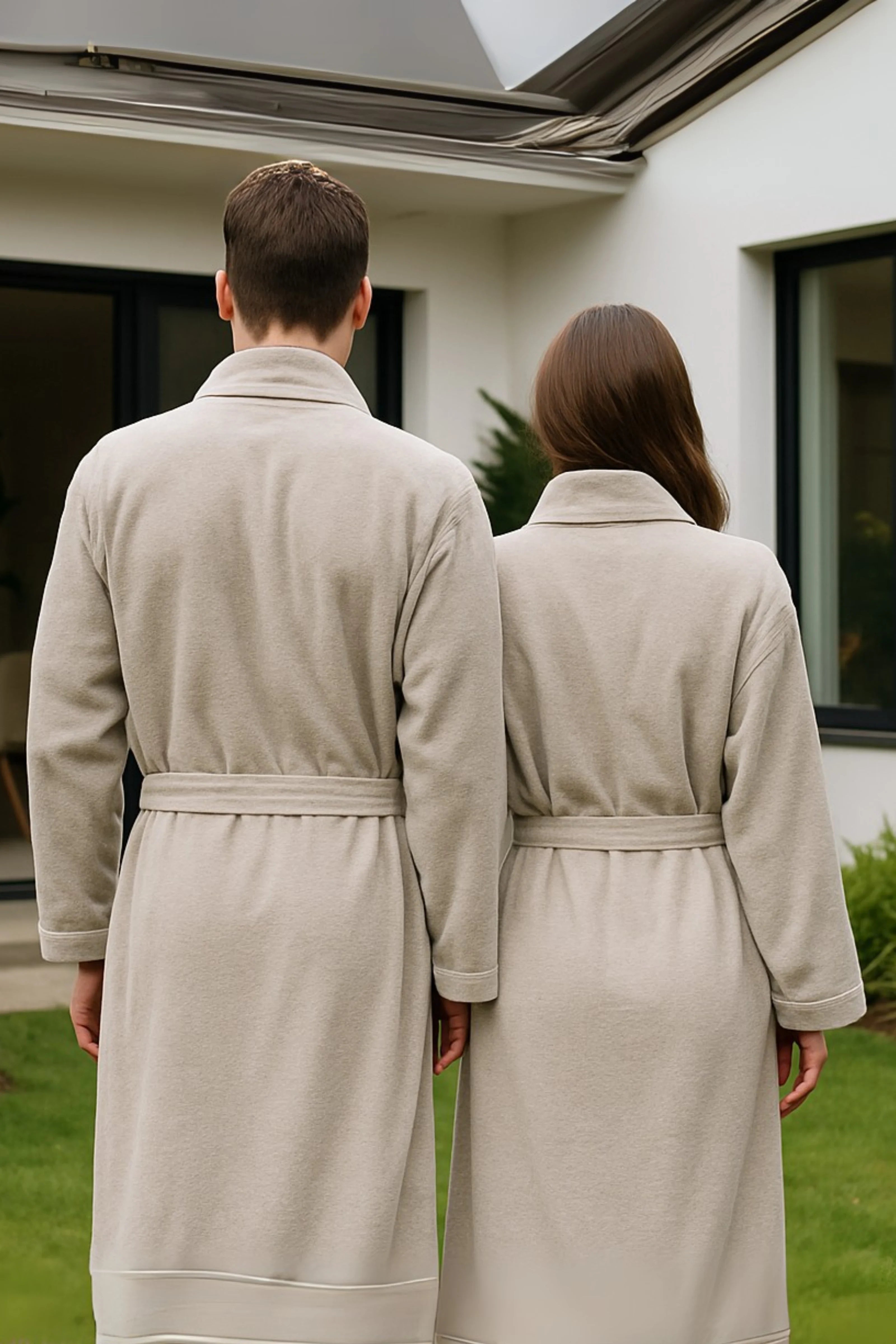 Luxury Lacoste Cotton Bathrobe | Soft & Absorbent | Light Teal