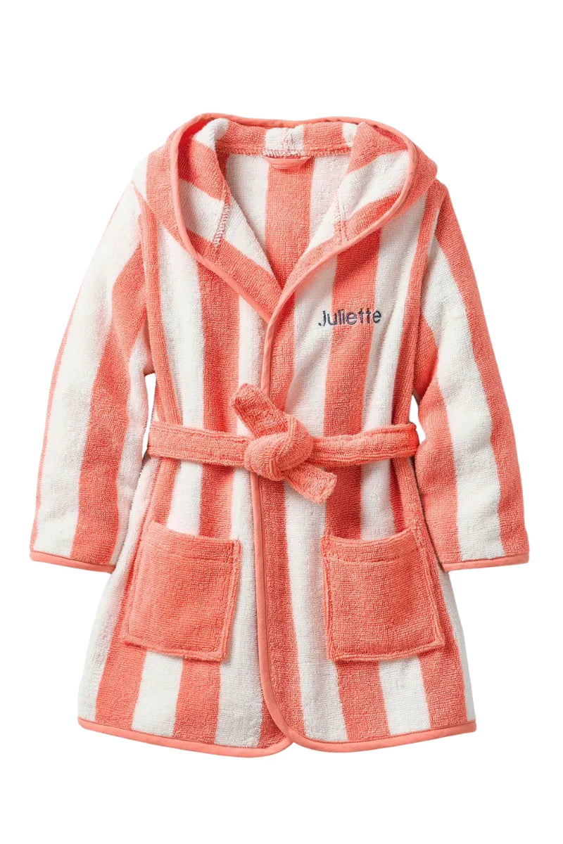 Striped Bathrobe for Children, Transat - striped violet