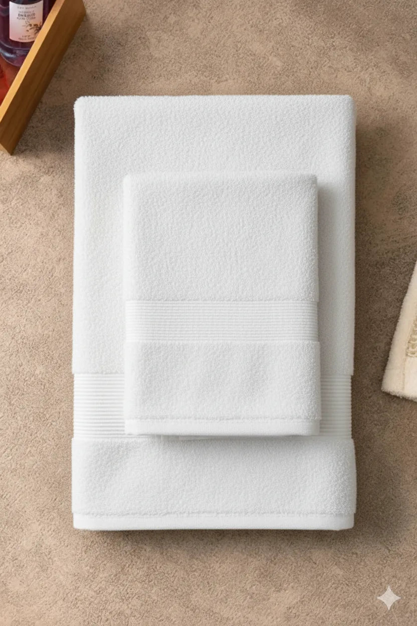 2-Pcs Premium Cotton Towel Set – Bath & Hand Towel