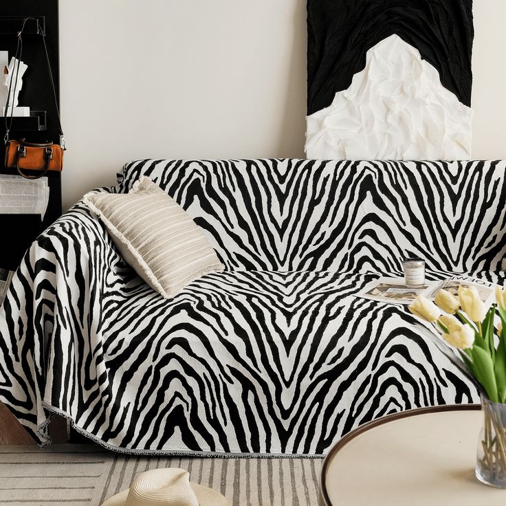 Zebra Sofa Cover