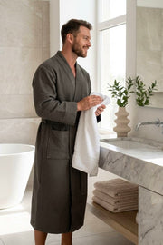 Waffle Bathrobe | beautiful diet yarn Bathrobe Set | men and women | Soft & Stylish