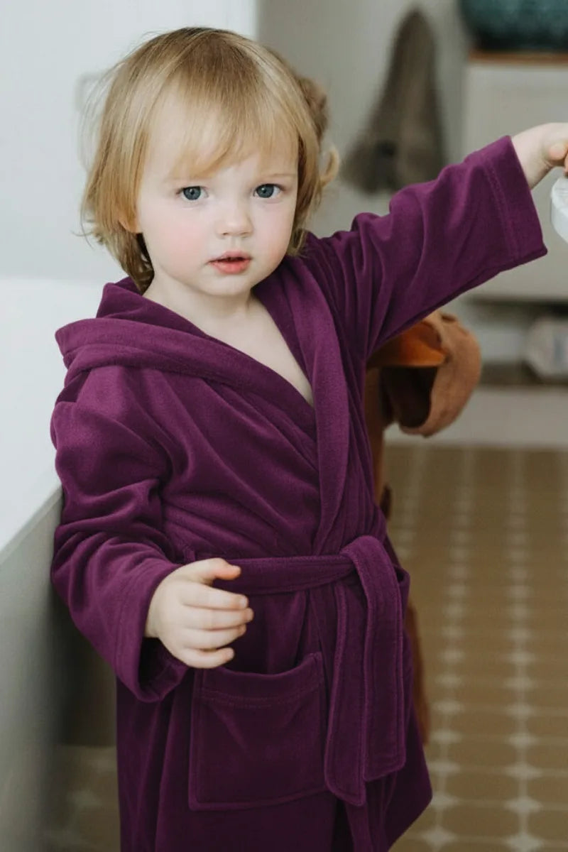 Kids Velvet Bathrobe – Soft & Cozy | Ideal for Ages 4 to 6 Years
