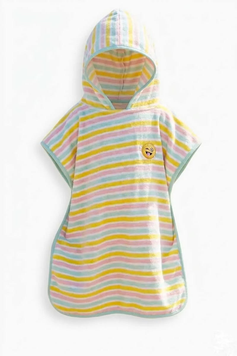 Smile Premium Cotton Kids Ponchu – Quick Dry & Super Absorbent