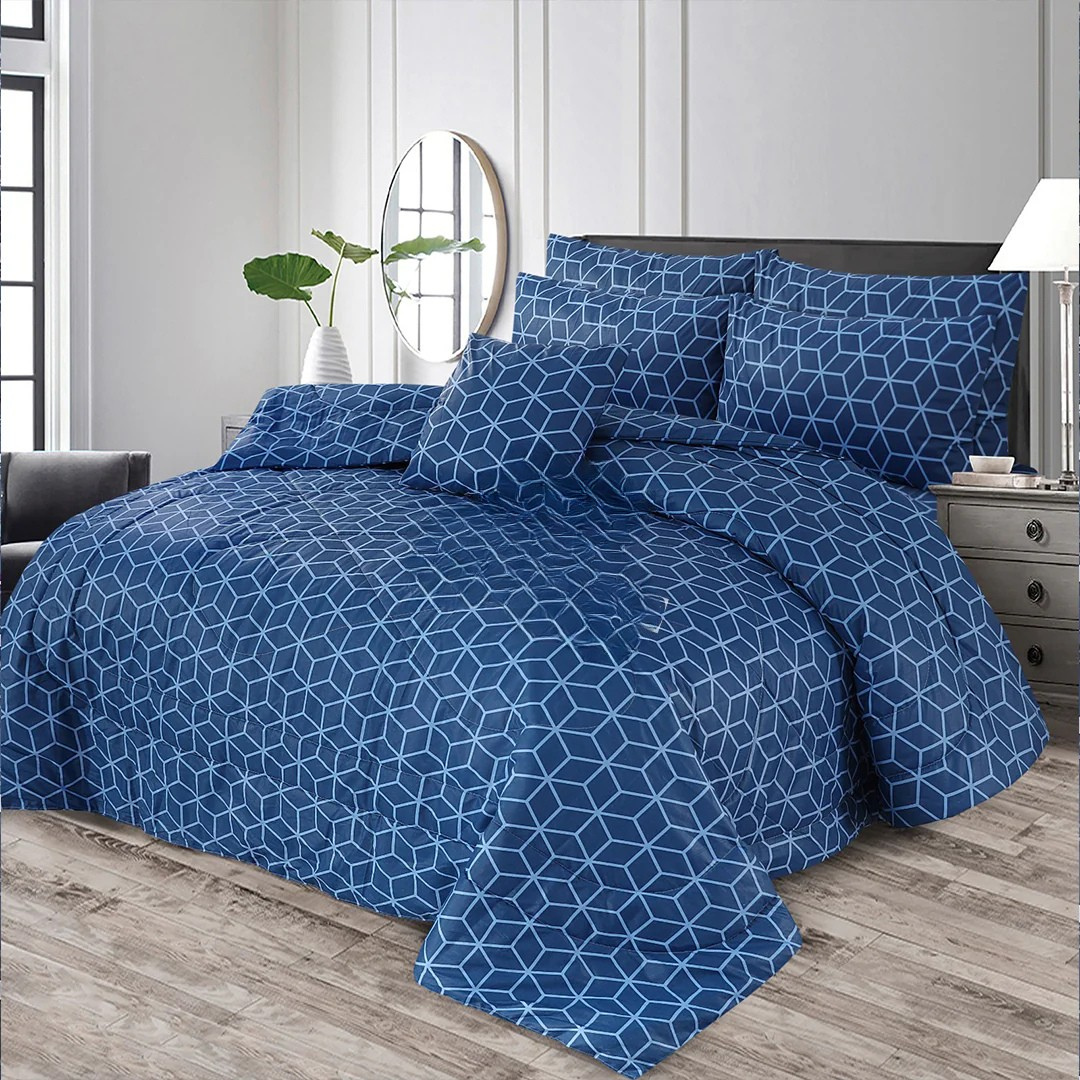 Signature Zinc Cotton Comforter Set – 7 Pieces