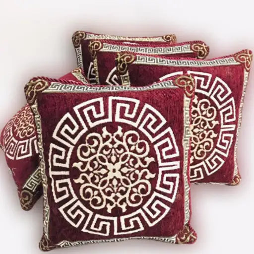 5-Piece Velvet Jacquard Cushion Covers Set