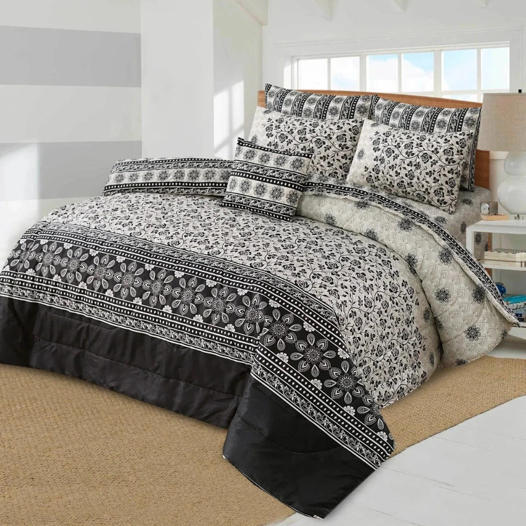 Signature Jhumka Cotton Comforter Set – 7PCS