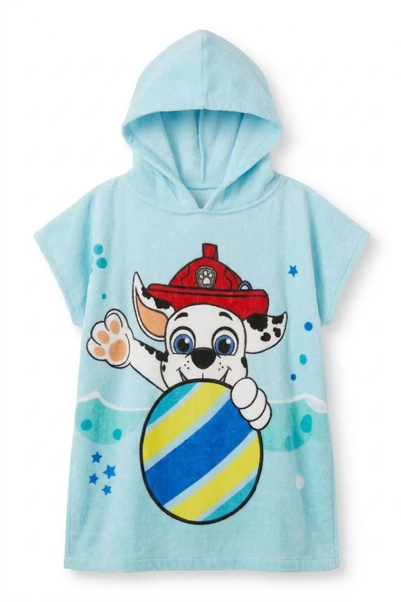 Paw petrol boy Premium Cotton Kids Ponchu – Quick Dry & Super Absorbent