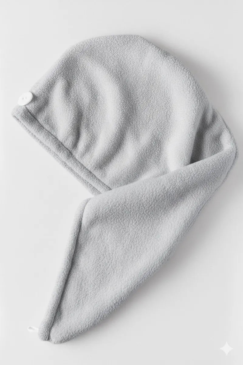 Velvet Hair Dry Cap (Turban Style) – Fast Dry, Frizz-Free & Stylish