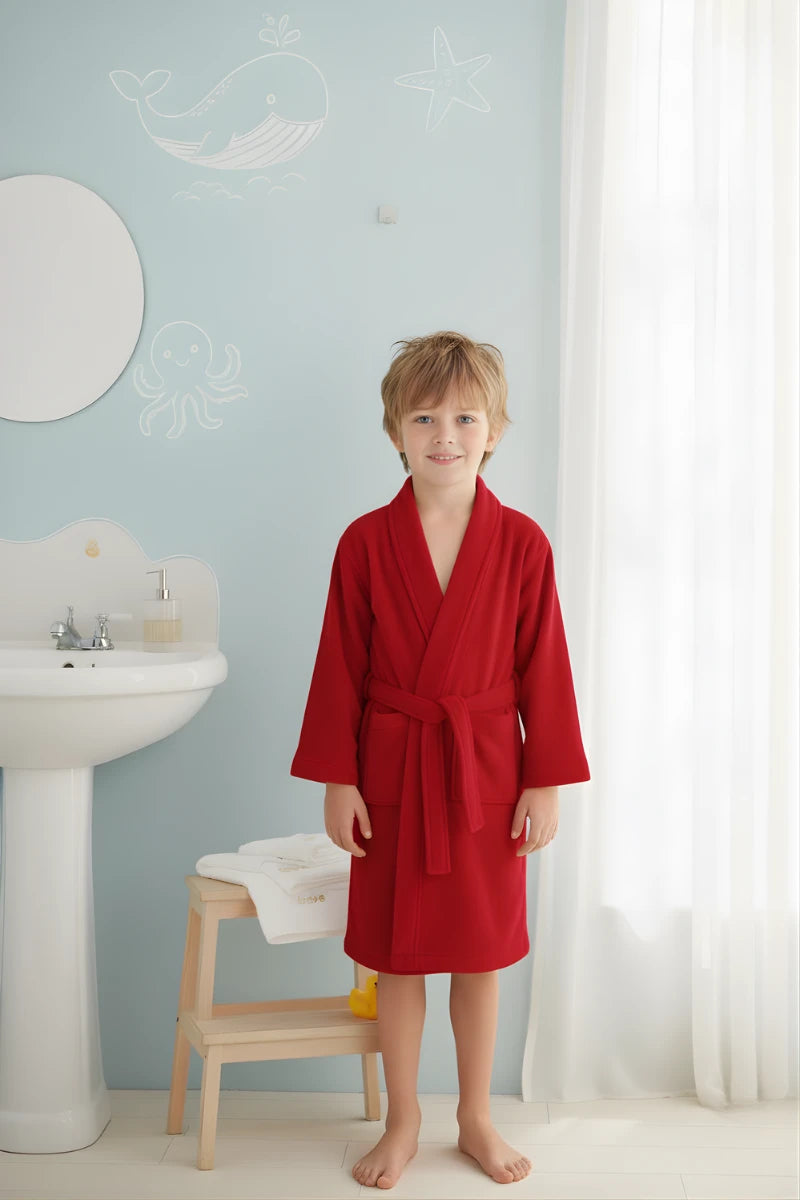 Kids Terry Kimono Bathrobe – Soft & Absorbent | Ages 4–12