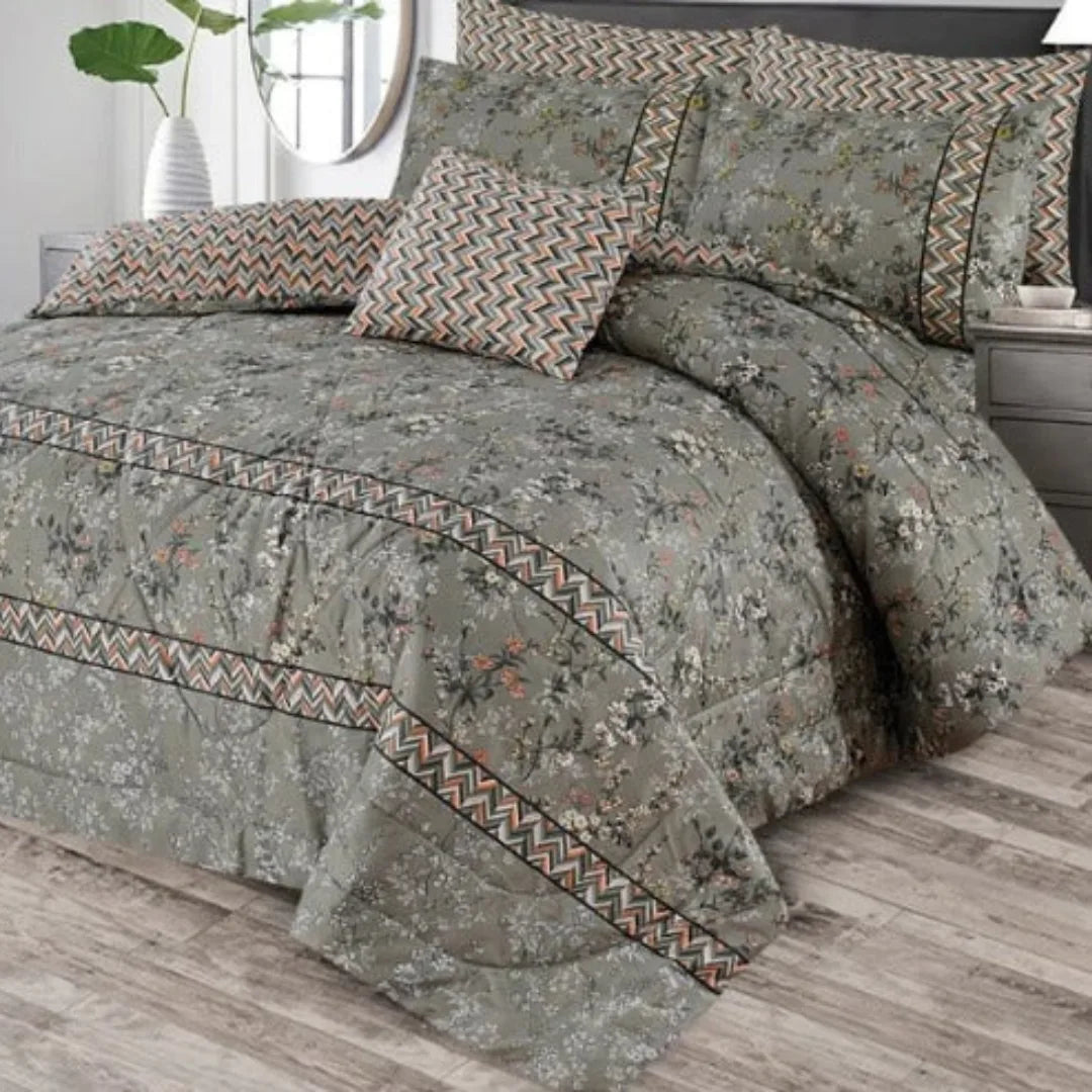Signature ASH-1024 Cotton Comforter Set – 7 Pieces