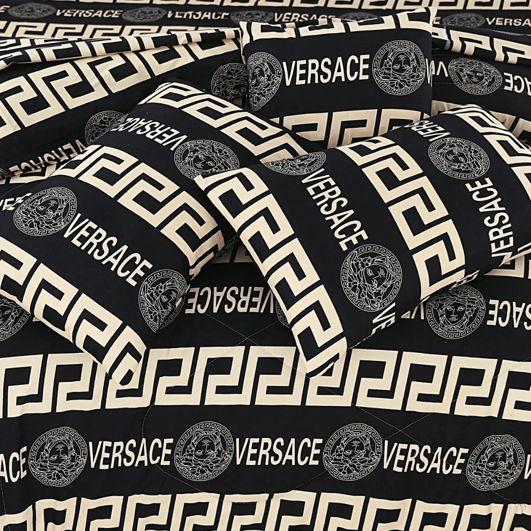 Signature Versace Cotton Comforter Set – 7 Pieces