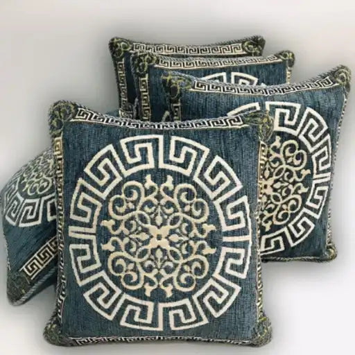5-Piece Velvet Jacquard Cushion Covers Set