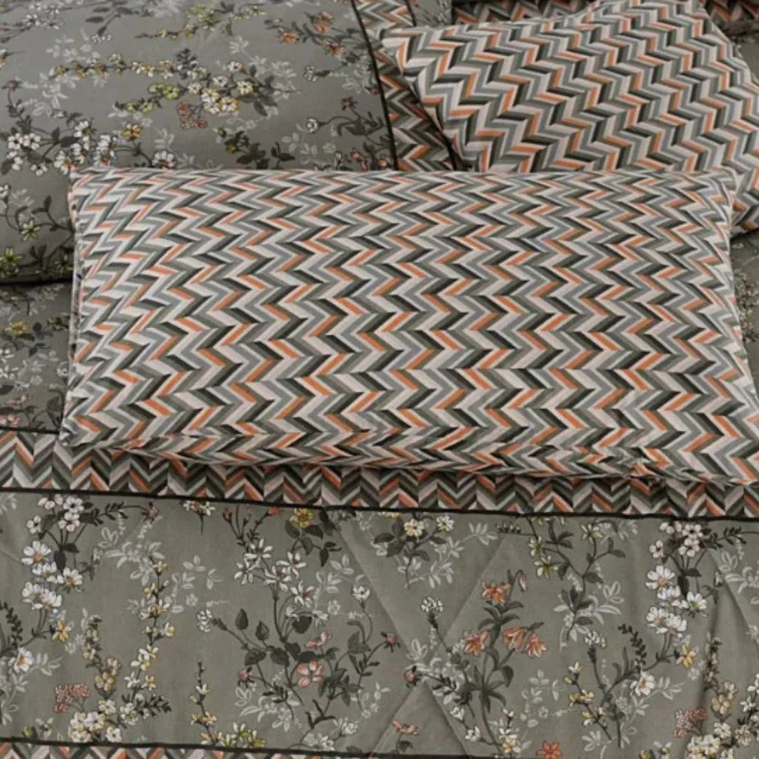 Signature ASH-1024 Cotton Comforter Set – 7 Pieces