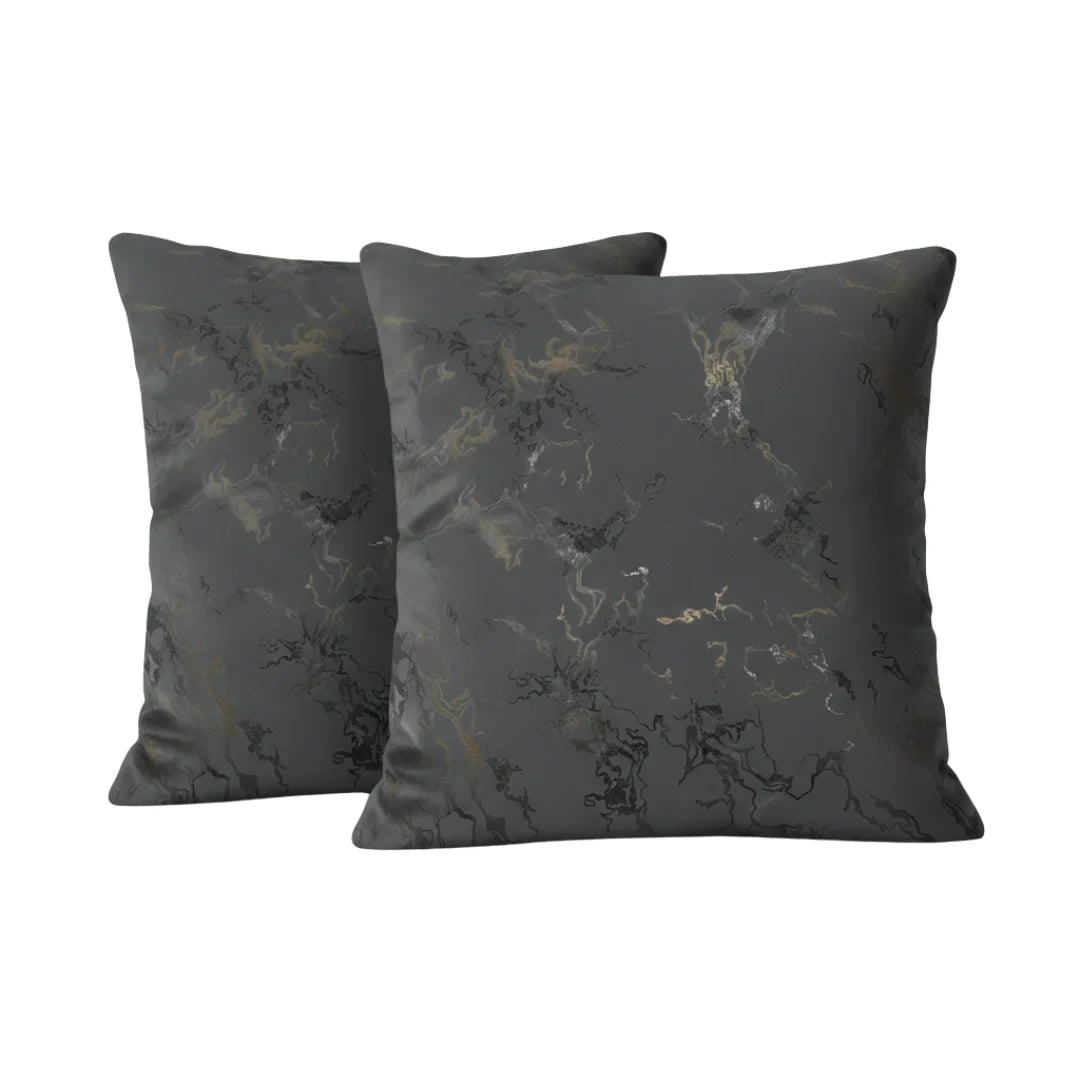 Marble Velvet Cushion – Premium Texture & Hidden Zip (Pack of 2)