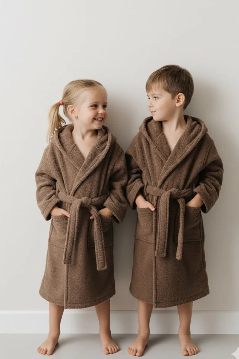 Kids Velvet Bathrobe – Soft & Cozy | Ideal for Ages 4 to 6 Years
