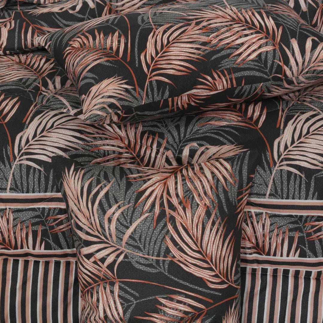 Signature M.Z Leaf 2 Cotton Comforter Set – 7 Pieces