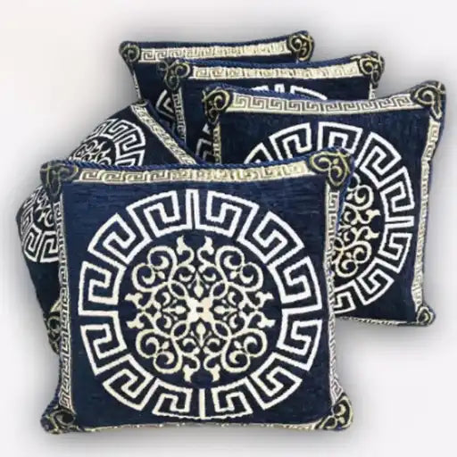 5-Piece Velvet Jacquard Cushion Covers Set