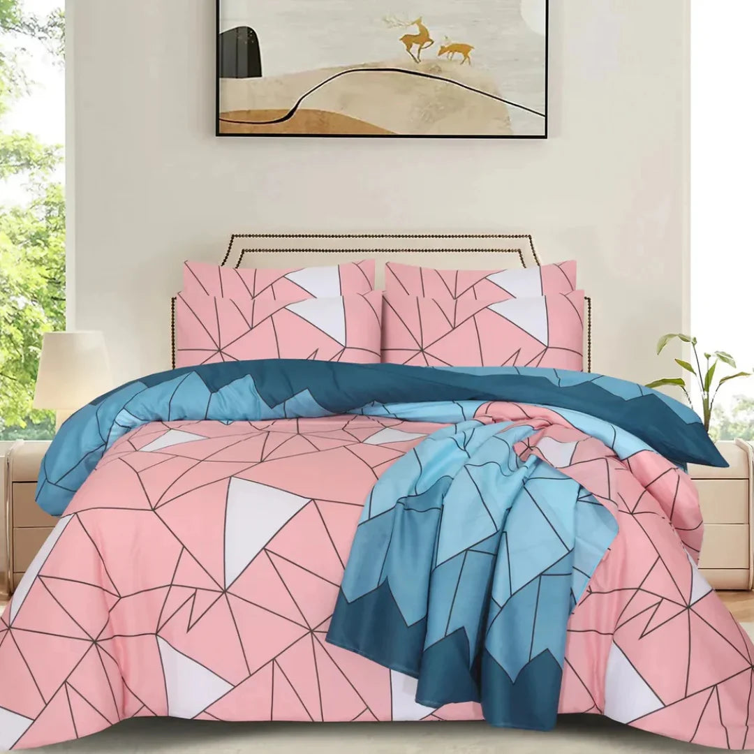 Round BLK Pure Cotton Comforter Set – 6 Pieces