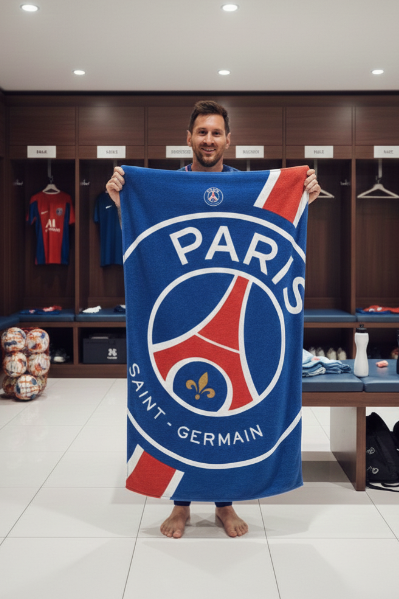 Your favourite team Print Bath Towel – football for Kids