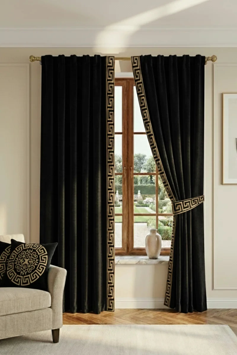 Luxury Velvet Curtains for Home Decor | Modern Living Room Drapes