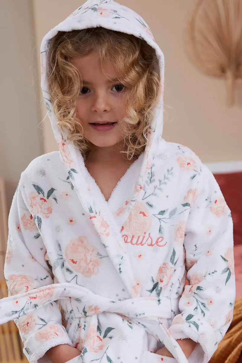 Pink Printed Bathrobe for Kids – Soft & Cozy Wear | 2 to 14 year