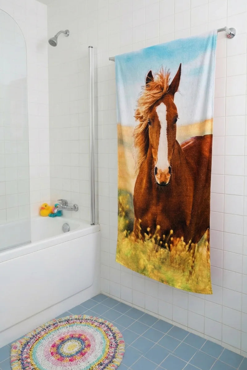 Adventure Towel for Kids – Horse, Playful & Durable