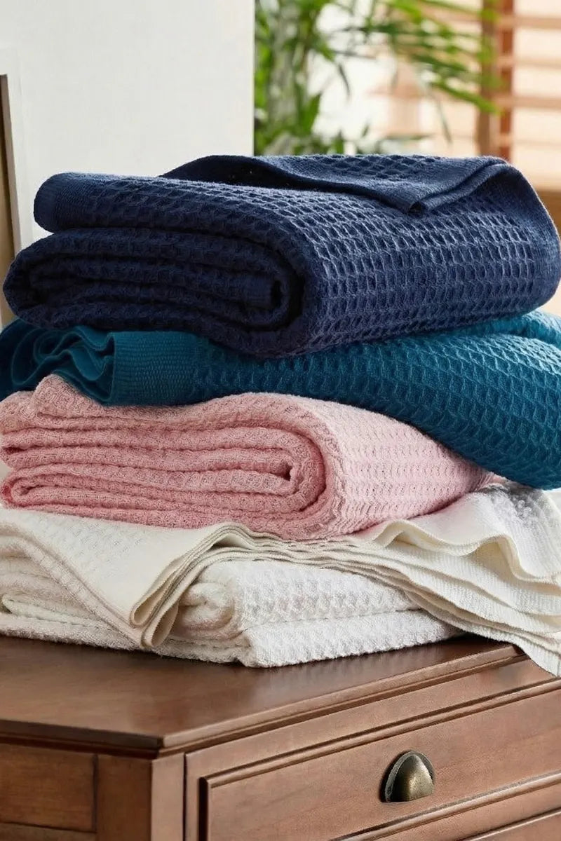 Waffle Blanket Close Weave | Soft & Breathable Comfort soft and Organic
