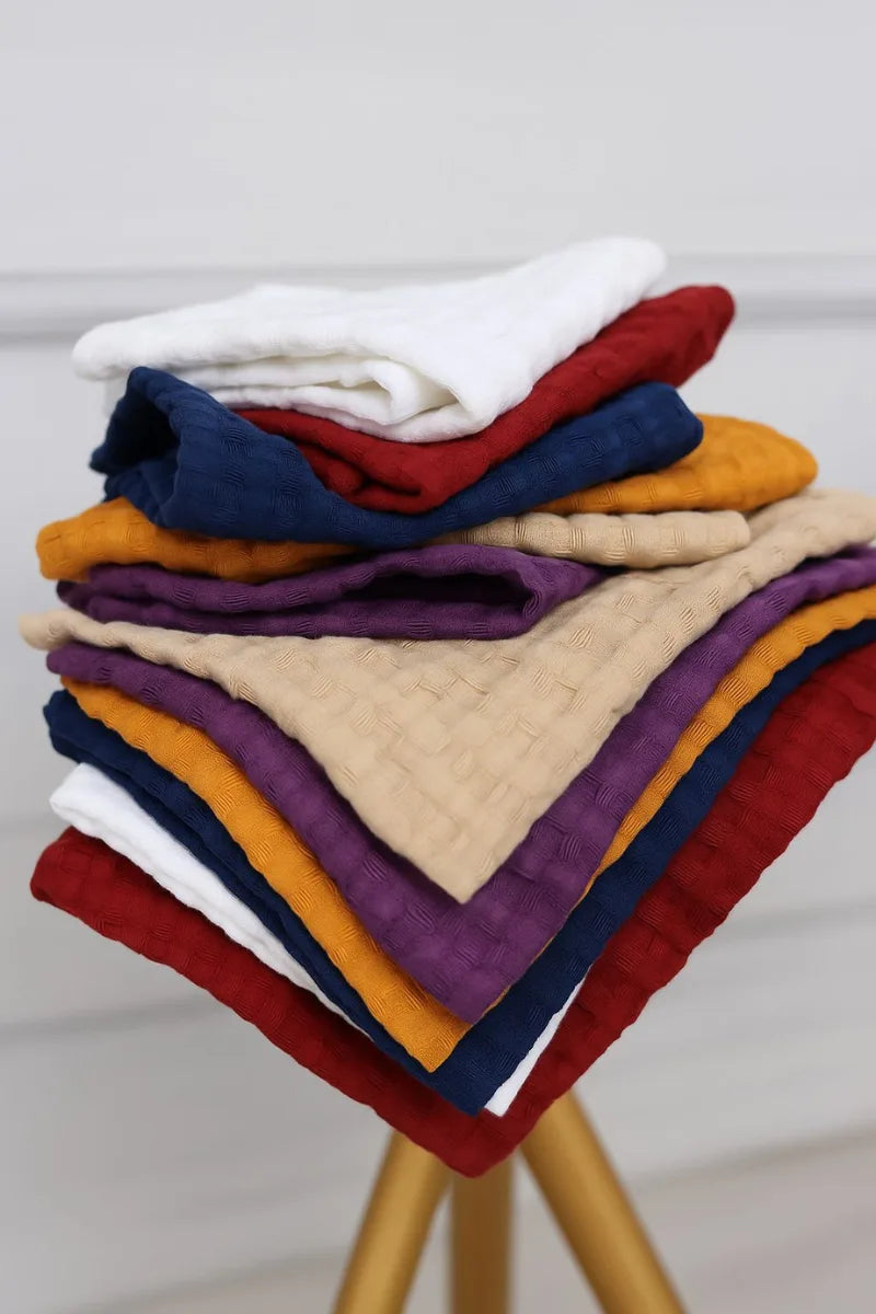 Waffle Weave Kitchen Duster 16x27 inches | 100% Pure Cotton | Multi-Color
