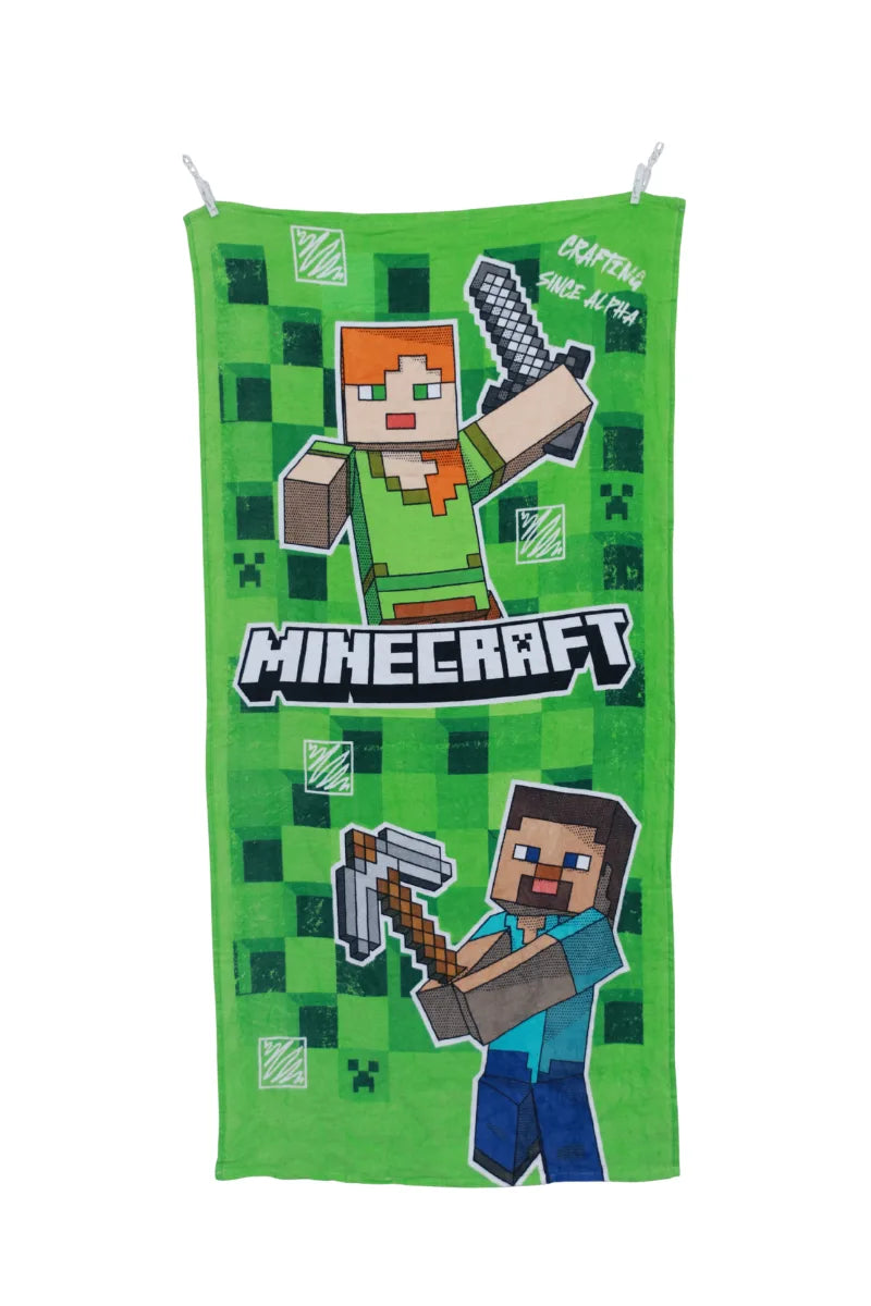 Mincraft Cartoon Towel – Perfect for Toddlers & Young Children