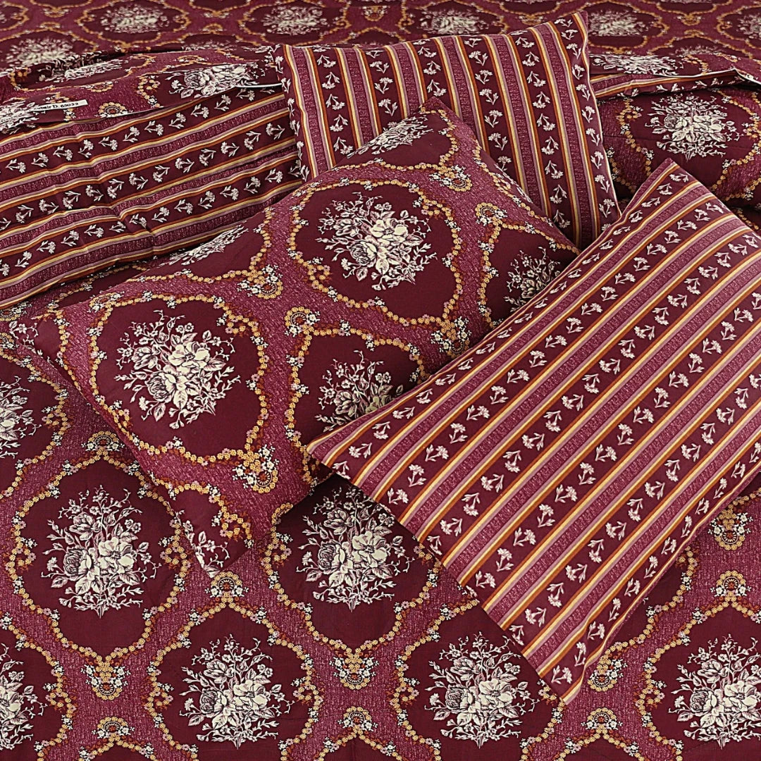 Claroom ASH-1013 Cotton Comforter Set – 7 Pieces