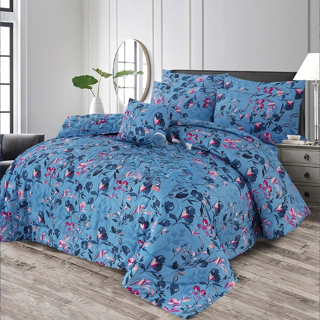 Signature Satino Cotton Comforter Set – 7 Pieces