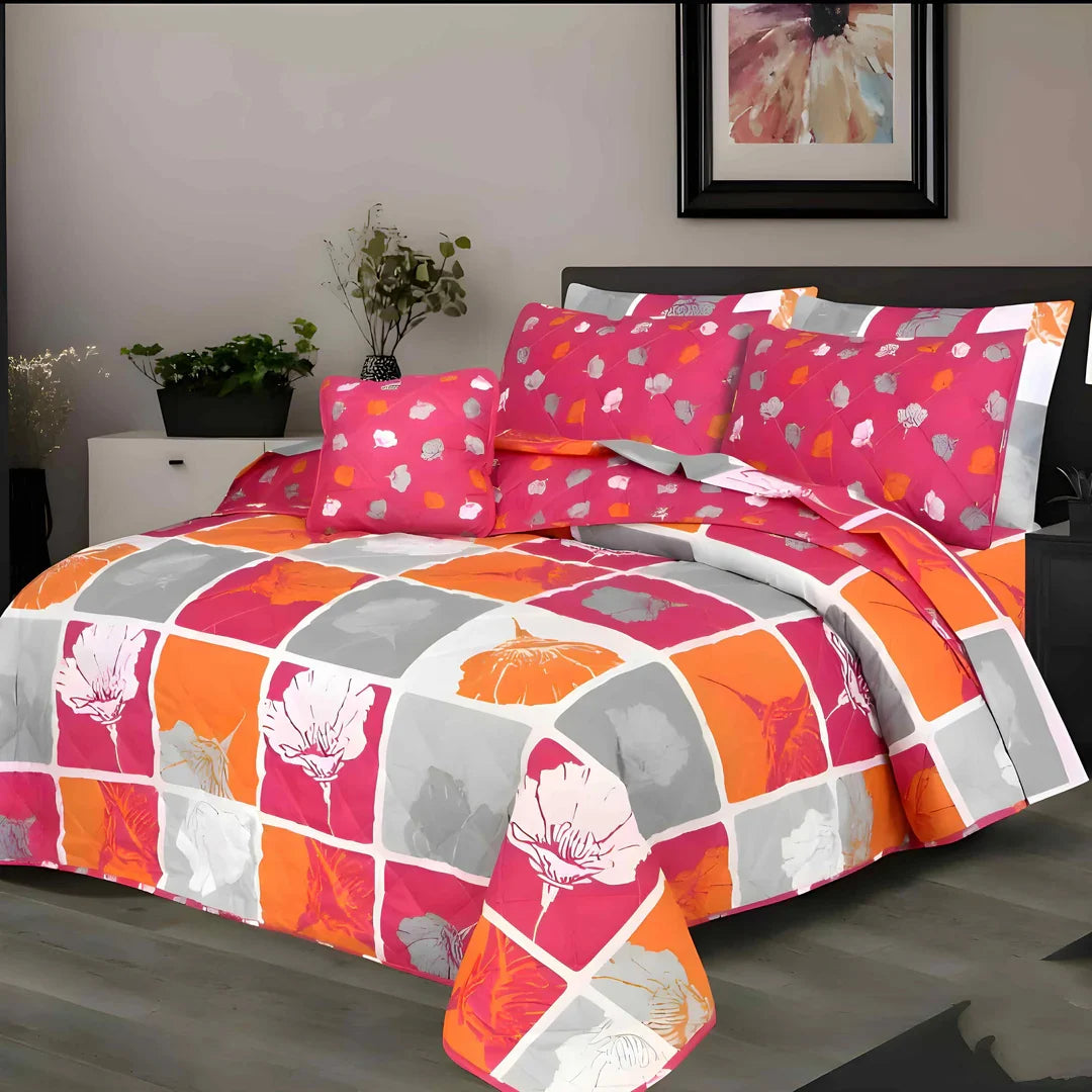 Signature M.Z Line Cotton Comforter Set – 7 Pieces