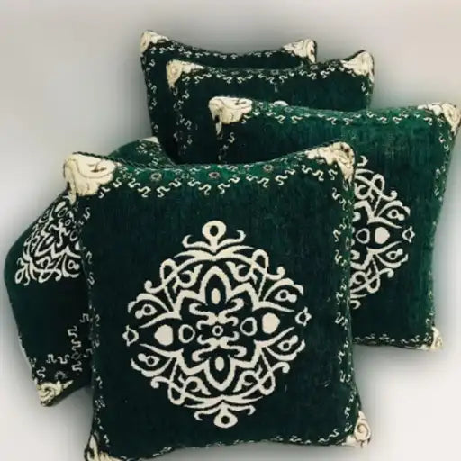 5-Piece Velvet Jacquard Cushion Covers Set