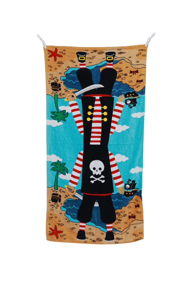 Playful Cartoon Print Towel – Bring Smiles to Bath Time