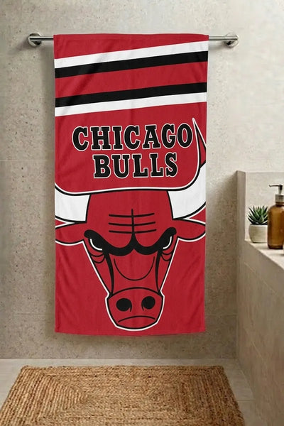 Chicago Bulls Cartoon Towel | Playful & Absorbent