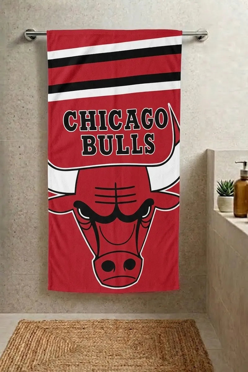 Chicago Bulls Cartoon Towel | Playful & Absorbent