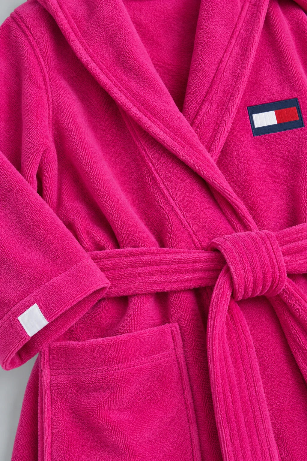 Tommy Hilfiger Kids Bathrobe – Navy & Pink | (Ages 8, 10, 12 & 14 Years)