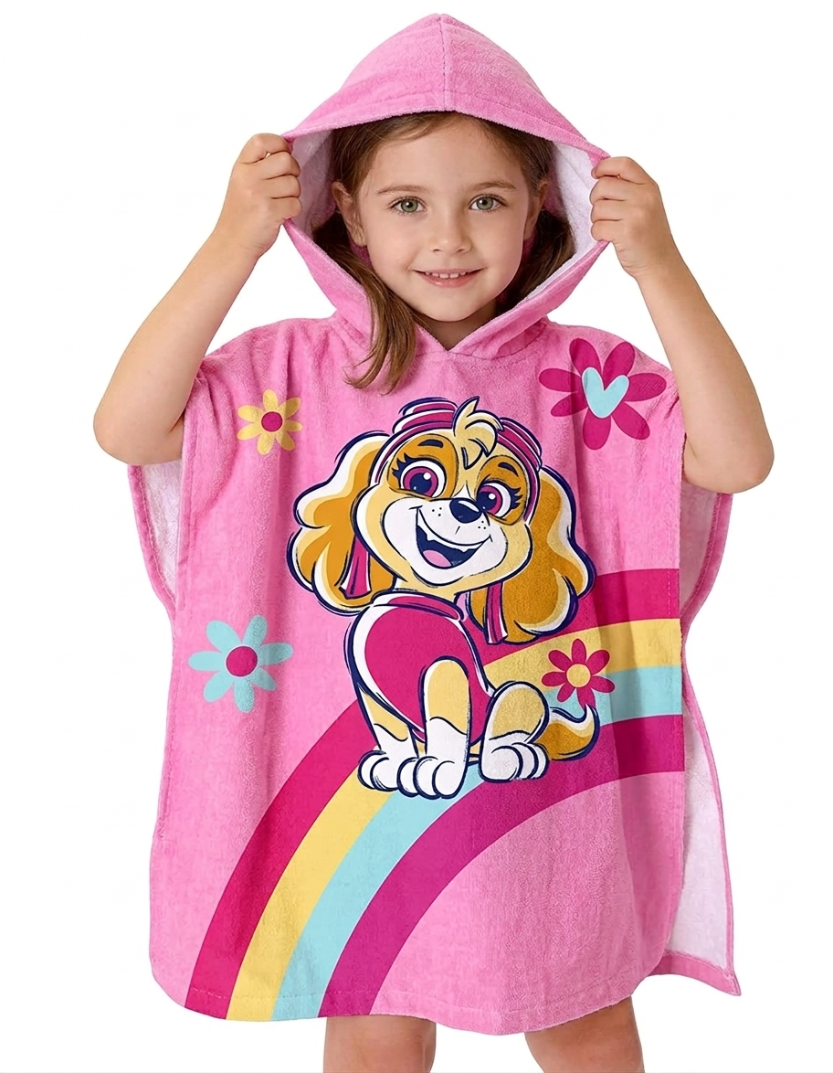 Popular design(kids wrap towel) poncho– Quick Dry & Super Absorbent for (2 to 7 year)